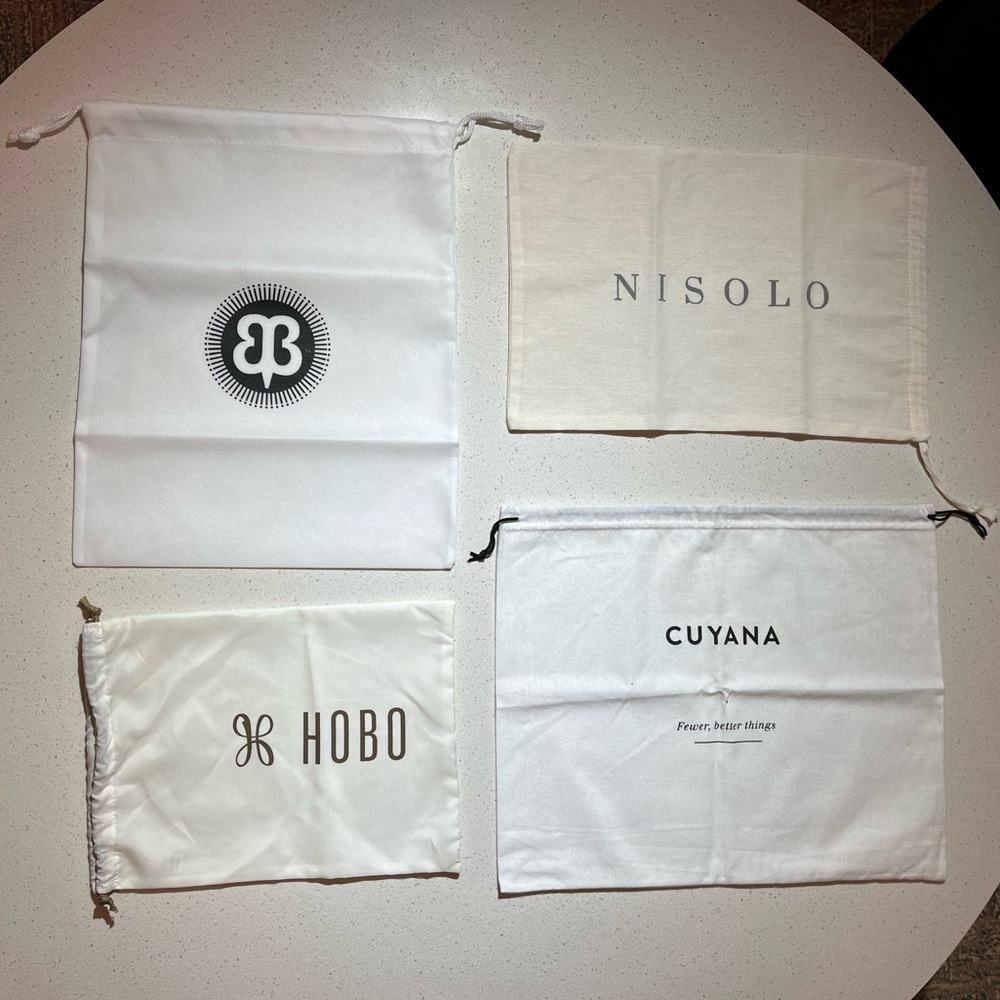 NEW Betabrand, Hobo, Cuyana, Nisolo dust bags